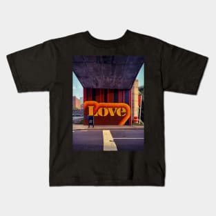 Love Street Art Graffiti Dumbo Brooklyn NYC Kids T-Shirt